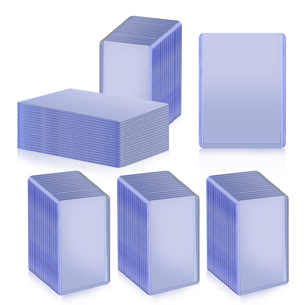 Chinco 100-Pack Clear Hard Plastic Card Sleeves – 3x4 inch Trading Card Protectors