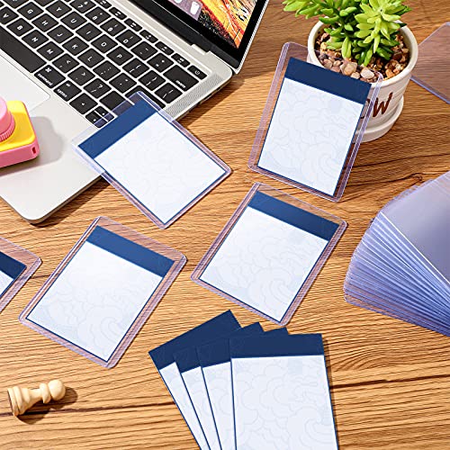 Chinco 100-Pack Clear Hard Plastic Card Sleeves – 3x4 inch Trading Card Protectors