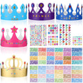 Chinco 38-Piece Paper Crown Hats with Stickers – DIY Birthday Party Crowns for Kids
