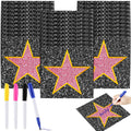 Chivao 26-Sheet Movie Star Stickers for Red Carpet Party Decor with 4 Markers