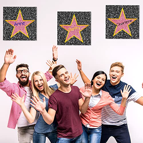 Chivao 26-Sheet Movie Star Stickers for Red Carpet Party Decor with 4 Markers