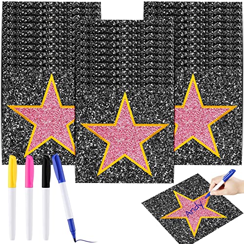 Chivao 26-Sheet Movie Star Stickers for Red Carpet Party Decor with 4 Markers