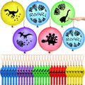 Chivao 30-Pack Dinosaur Punch Balloons, 18 Inch Latex Punching Balloons with Rubber Band for Party Favors and Carnival Games