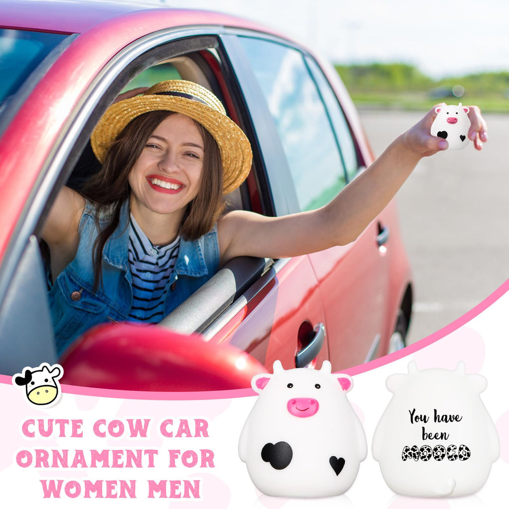 Cholemy 25 Mini Rubber Cow Figurines – Funny Puns, Squeeze Sound, Bulk Cute Gifts