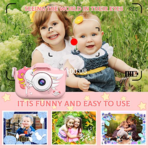CIMELR Kids Camera for Toddlers Ages 3-12 – 20MP Digital Camera with 32GB TF Card, Silicone Protective Case, and Video Recording