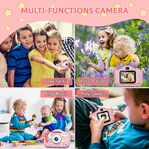 CIMELR Kids Camera for Toddlers Ages 3-12 – 20MP Digital Camera with 32GB TF Card, Silicone Protective Case, and Video Recording