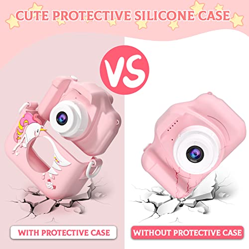 CIMELR Kids Camera for Toddlers Ages 3-12 – 20MP Digital Camera with 32GB TF Card, Silicone Protective Case, and Video Recording