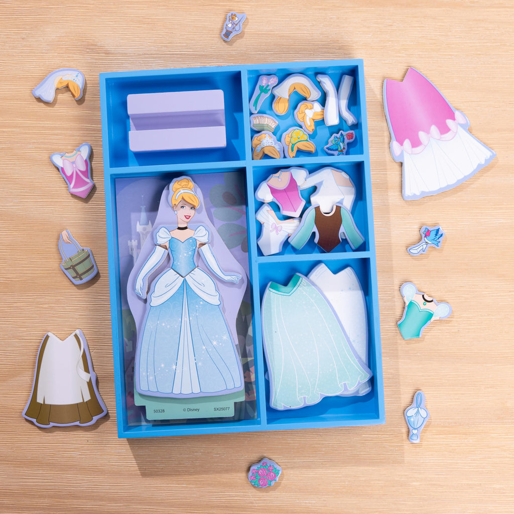 Cinderella Magnetic Dress-Up Set by Melissa & Doug – 30+ Outfits & Accessories
