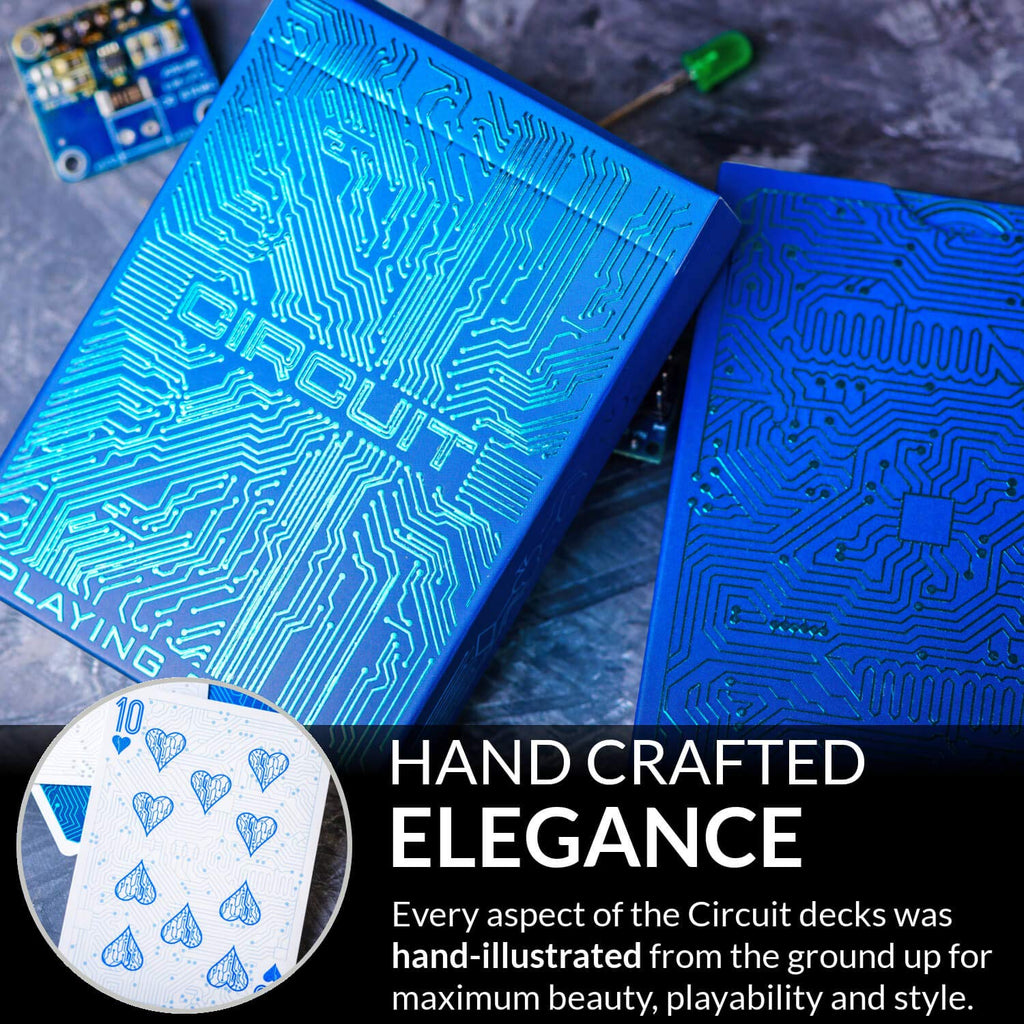 Circuit Playing Cards: Creative Circuit Board Deck with Free eBook - Elephant Playing Cards