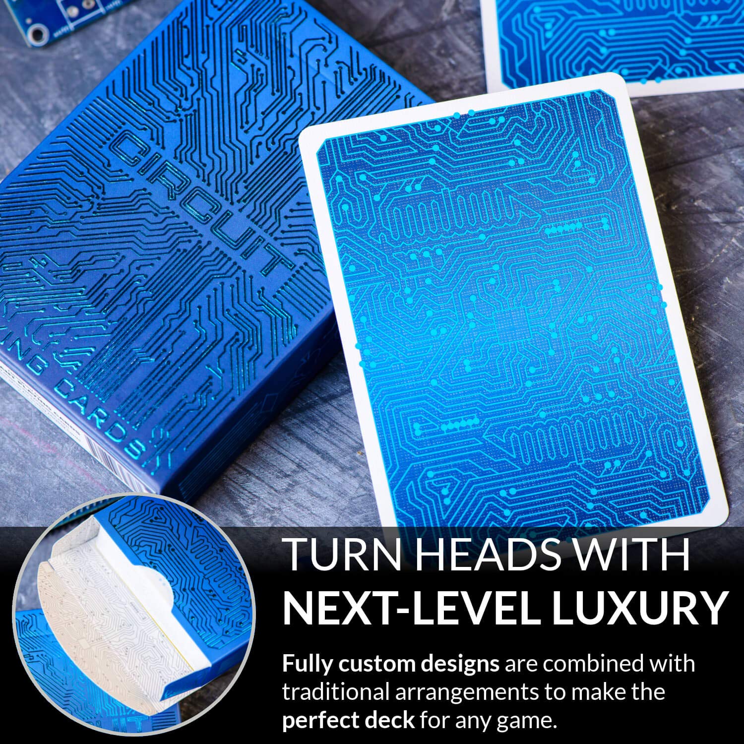 Circuit Playing Cards: Creative Circuit Board Deck with Free eBook - Elephant Playing Cards