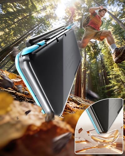 Clear Protective Case for New 2DS XL – Split PC Hard Shell with Dual Screen Protectors & Installation Kit | TriverseTech