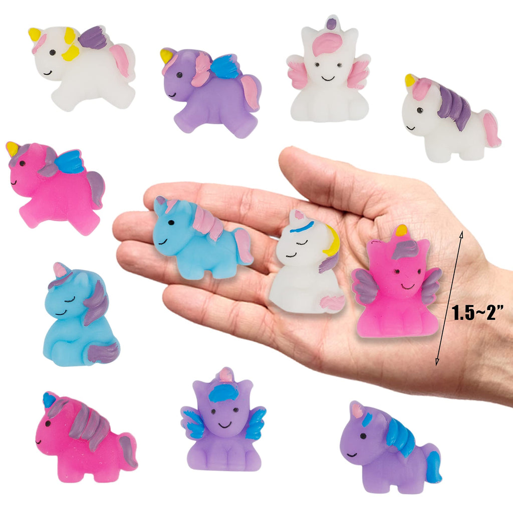Cllayees 24-Pack Unicorn Squishy Toys – Kawaii Mochi Stress Relief Party Favors