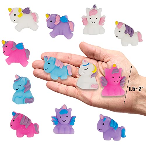 Cllayees 24-Pack Unicorn Squishy Toys – Kawaii Mochi Stress Relief Party Favors