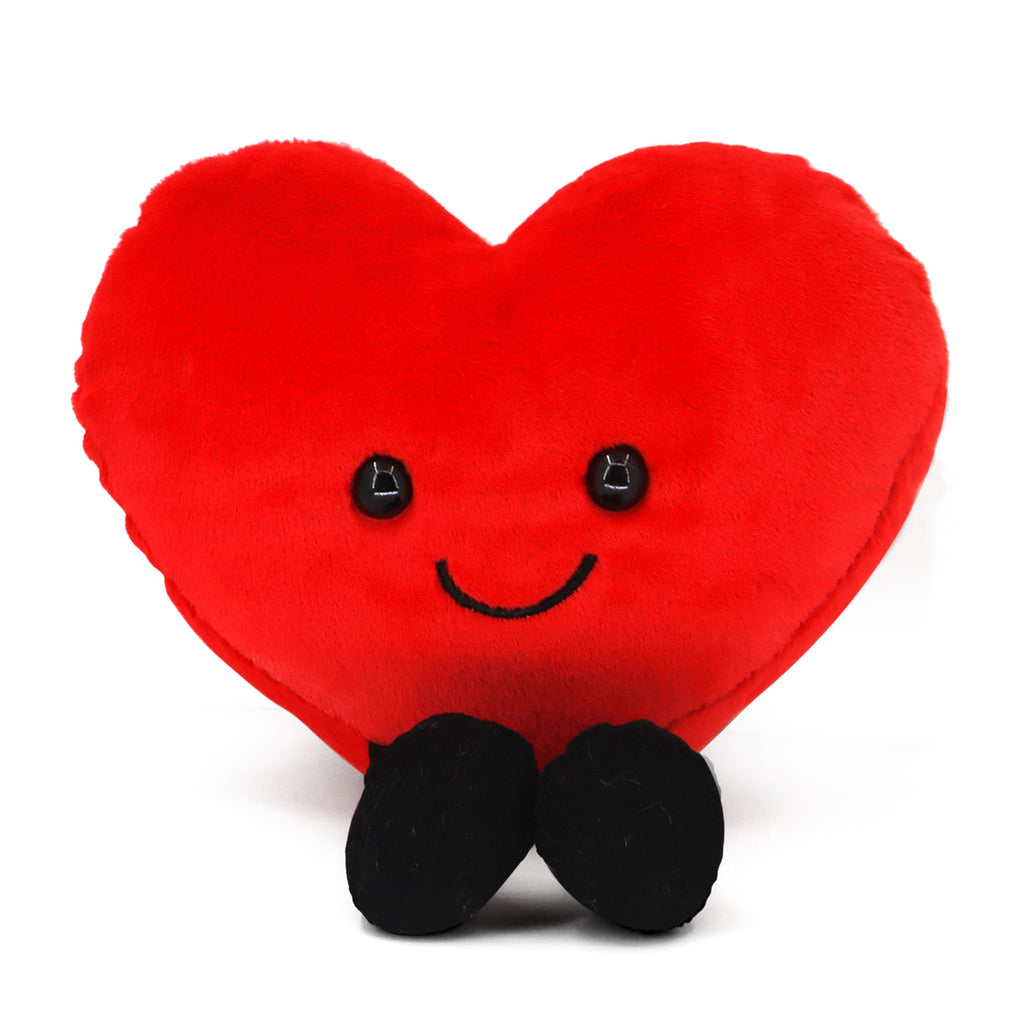 CNAANA 5-Inch Red Heart Plush Pillow – Cute Valentine's Day Stuffed Toy for Kids