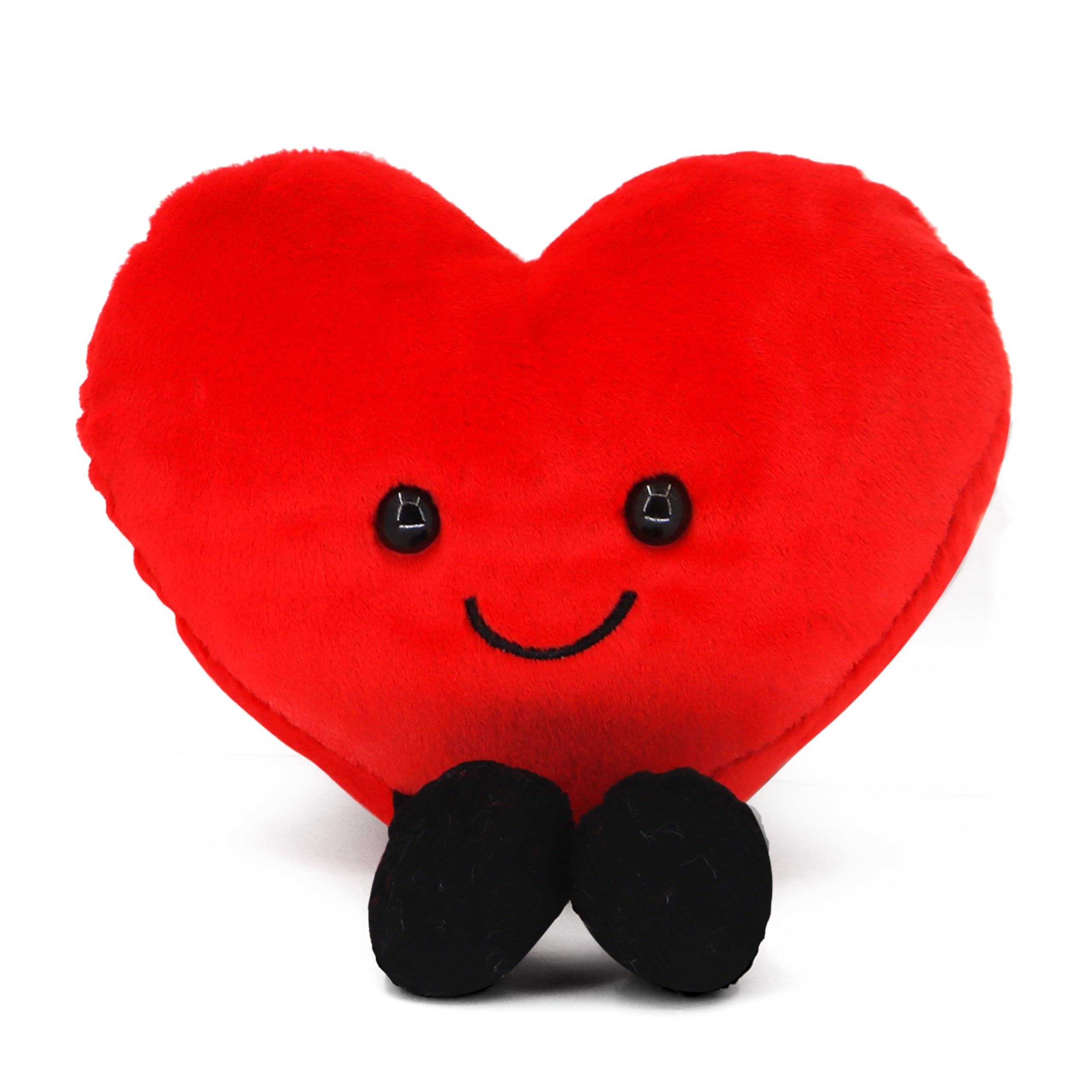 CNAANA 5-Inch Red Heart Plush Pillow – Cute Valentine's Day Stuffed Toy for Kids