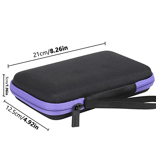 co2CREA Protective Hard Shell Case for VTech KidiBuzz 3 & KidiBuzz G2 (Black with Purple Interior)