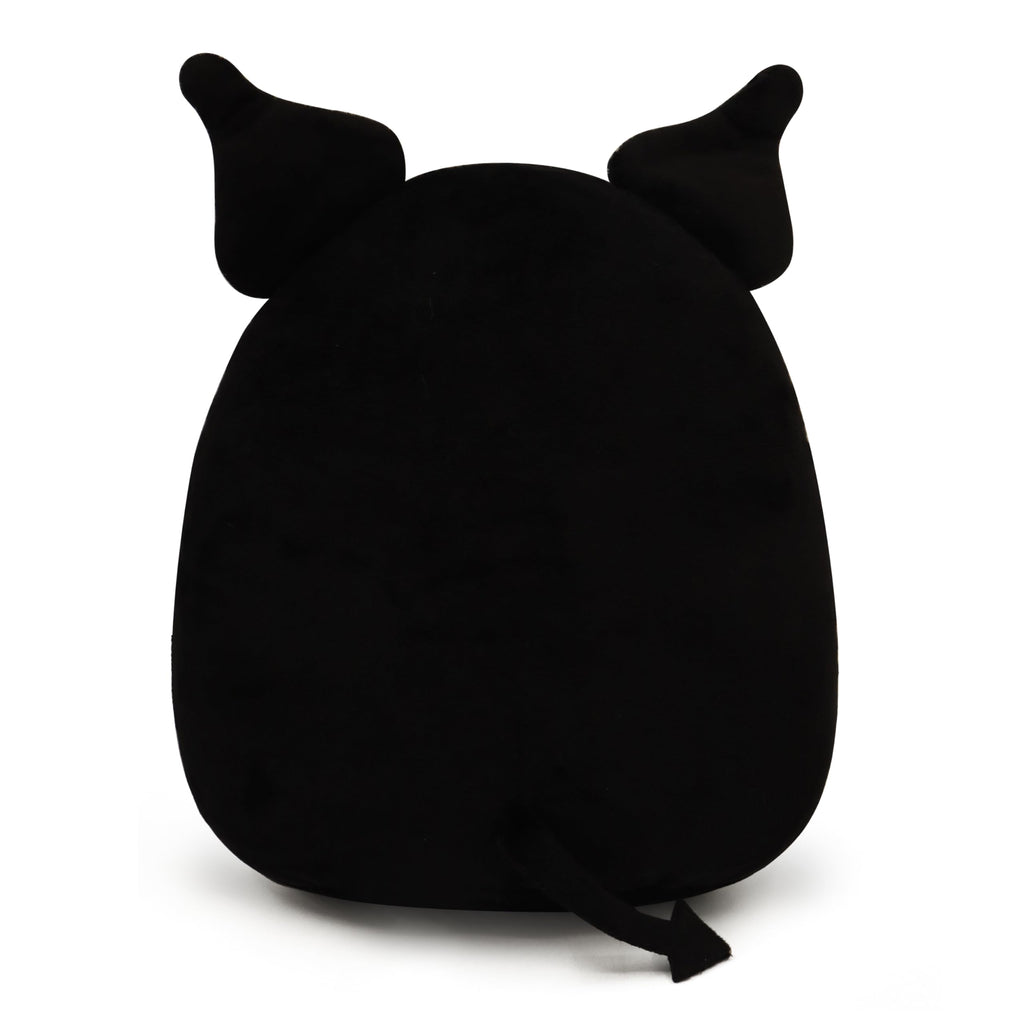 COAQAC 8-Inch Valentine's Day Plush Toy – Black Kawaii Heart Pillow for Romantic Gifts