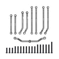 CODA RACING High Clearance Aluminum Links Set for TRX4M (Navy Blue) – Steering Linkage Upgrade for 1/18 RC Crawler