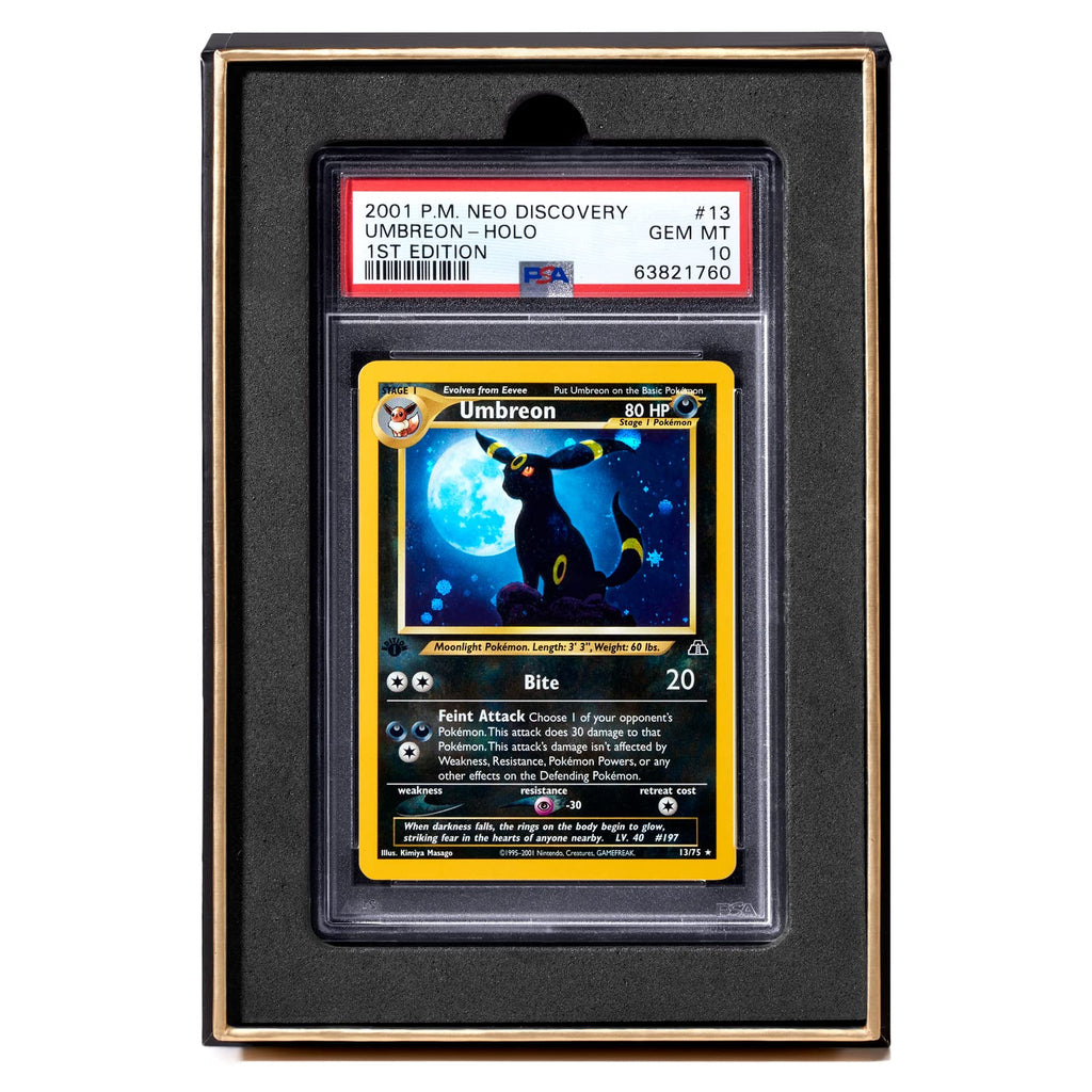 Collector Nine Gold PSA/CGC Single Magnetic Flip Display Case – Graded Card Storage and Gift Box