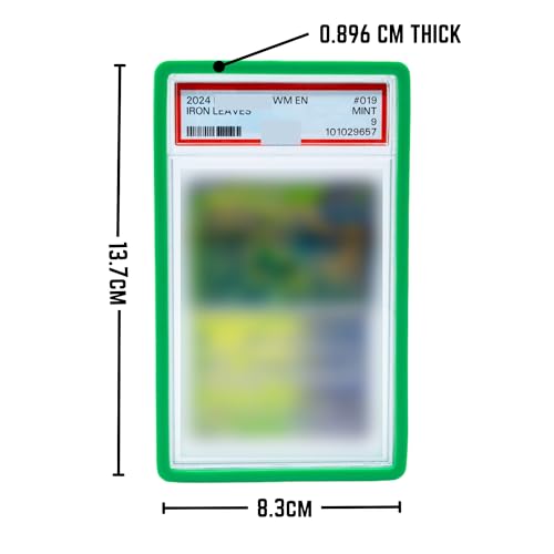 Collector's Hubs PSA Slab Guards – 5 Pack Red – Shock-Absorbing Bumper for Graded Cards