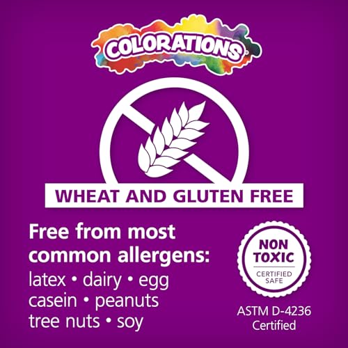 Colorations Classic Dough Set: 8 Wheat & Gluten Free Colors, 2 oz Tubs, Non-Toxic for Kids