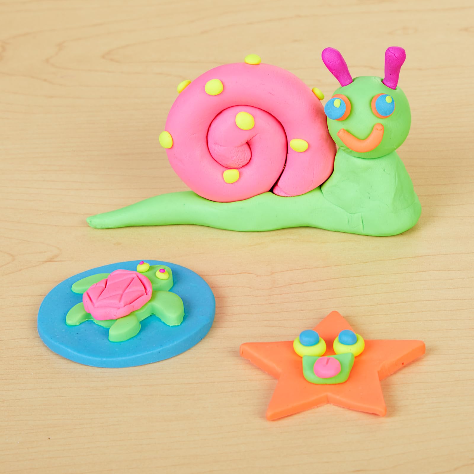 Colorations Wheat & Gluten Free Neon Dough - 6 Pack of Non-Toxic Sensory Dough for Kids