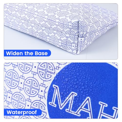 Colorato Mahjong Tiles Bag with Zipper – Blue, Fits 1.2" (30mm) American Mahjong Tiles, Portable Storage Case
