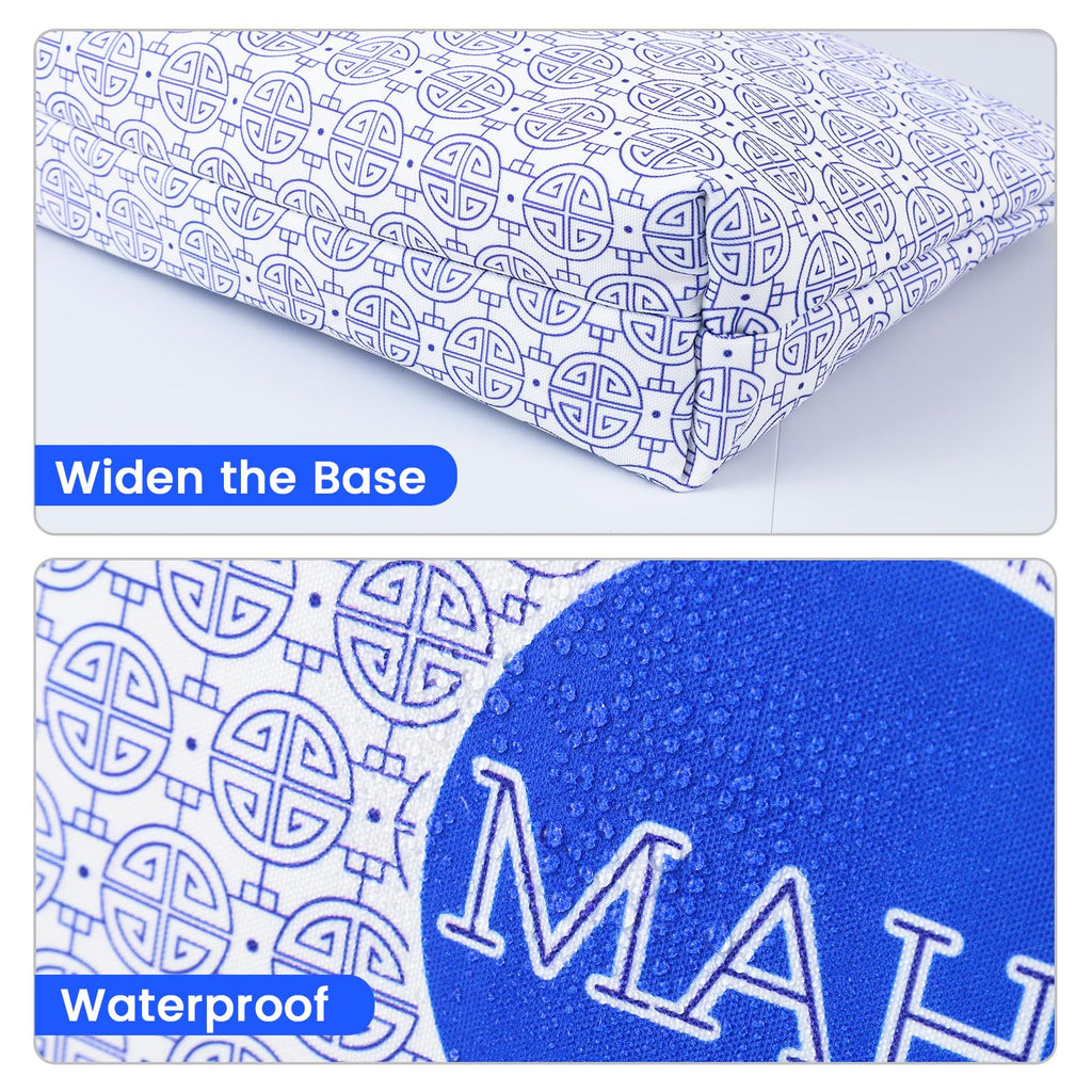 Colorato Mahjong Tiles Bag with Zipper – Blue, Fits 1.2" (30mm) American Mahjong Tiles, Portable Storage Case