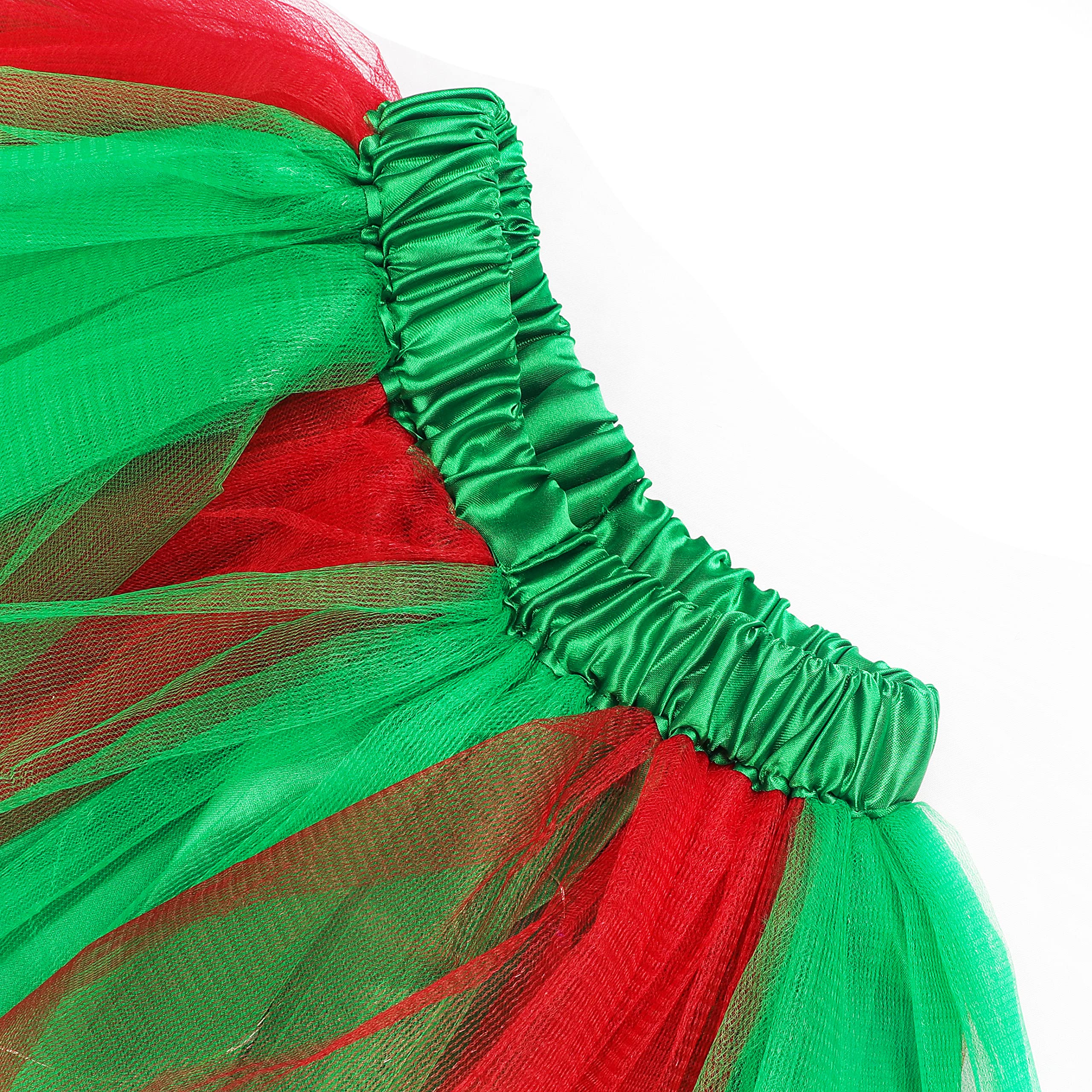 COLORFUL BLING Light Up Tutu Dress with Antler Headband for Girls - Glowing Ballet Skirt Costume for Stage, Christmas, Halloween