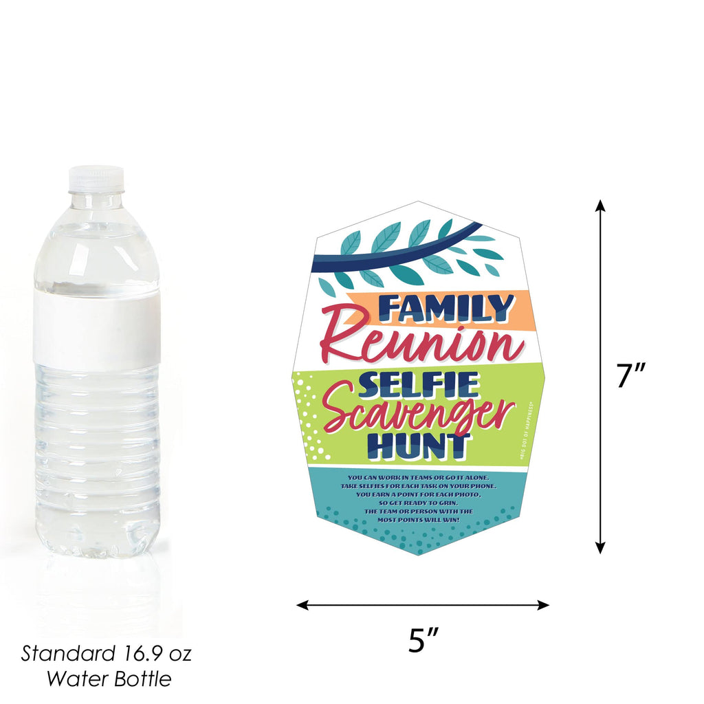 Colorful Family Reunion Selfie Scavenger Hunt – 12 Cards for Group Play