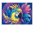 Colorful Macaw Parrot 1000 Piece Puzzle – Vibrant Blue Yellow Purple Feathers, No Puzzle Dust