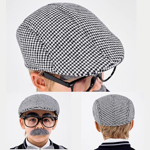 CONNICS 100 Days of School Old Man Costume Kit for Kids – Grandpa Dress-Up Set
