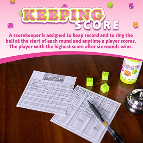 Continuum Games Retro Bunco Game Kit Party Box – Complete Set for 2-12 Players, Ages 13+