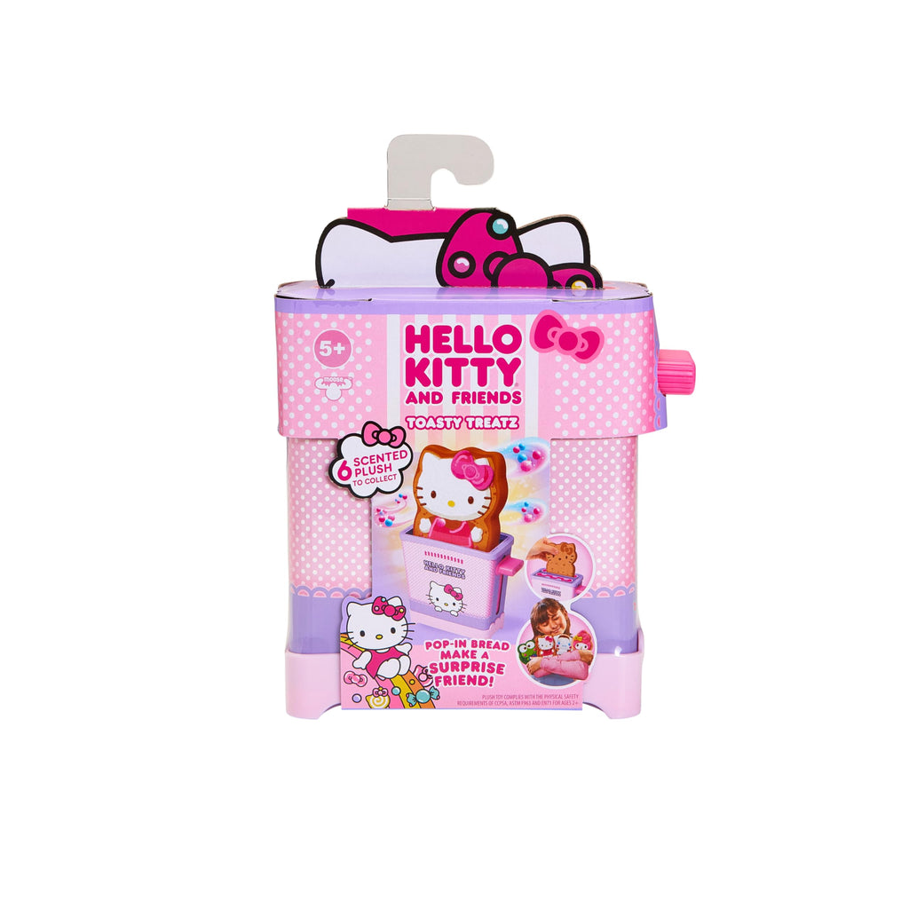 Cookeez Makery Hello Kitty and Friends Toasty Treatz Toaster - Surprise Scented Plush Toy with 6 Collectible Characters