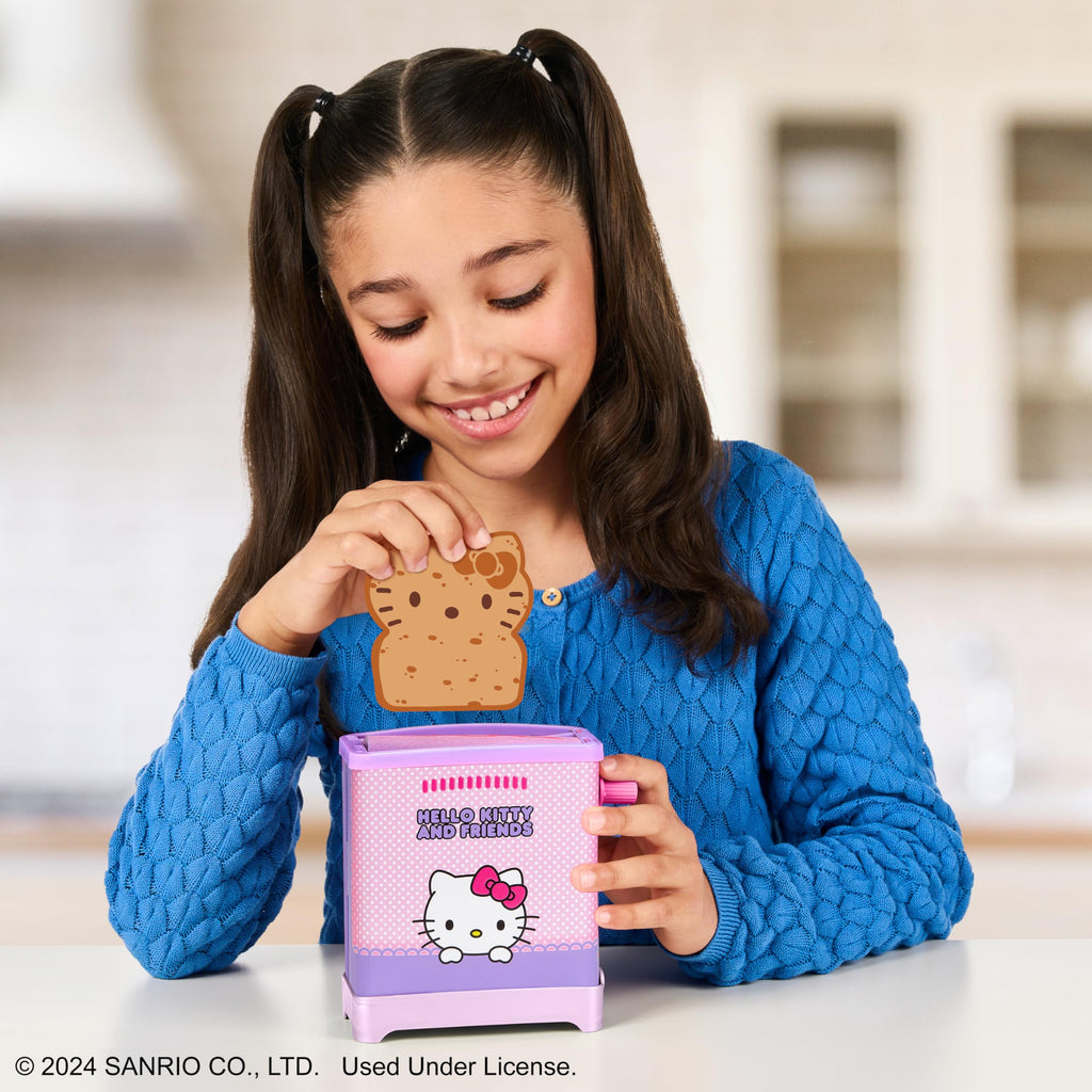 Cookeez Makery Hello Kitty and Friends Toasty Treatz Toaster - Surprise Scented Plush Toy with 6 Collectible Characters