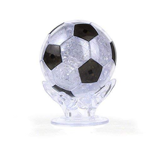 Coolplay 3D Crystal Soccer Ball Puzzle – 76 Pieces, Black & Transparent, Ages 14+