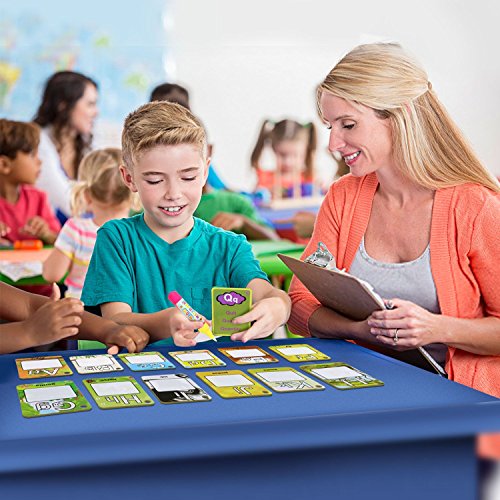 Coolplay A-Z 26 Alphabet Water Cards - Reusable Water Drawing Cards for Kids, Educational Travel Toy with 2 Magic Pens
