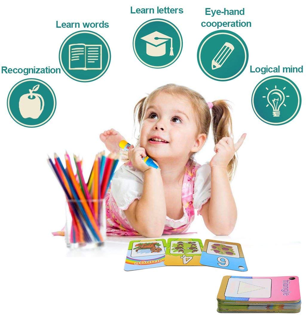 Coolplay Water Coloring Cards – Reusable Learning Toy for Toddlers (Shapes, Numbers, Colors)