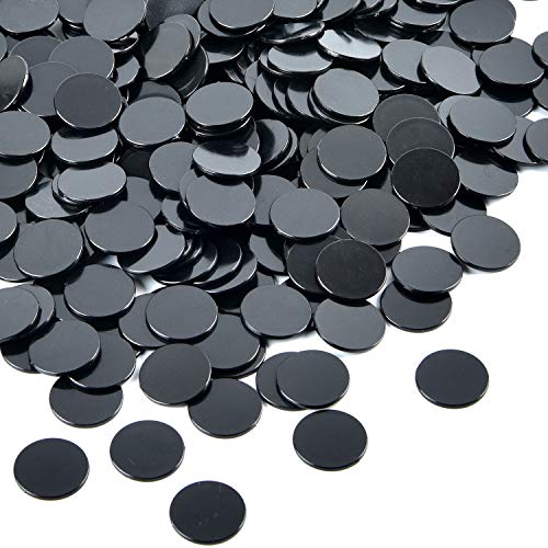 Coopay 300 Black Plastic Counting Chips – Bingo Discs & Math Counters, 1 Inch