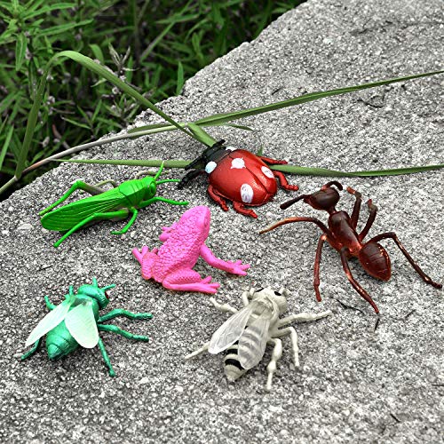 Coopay 51-Piece Plastic Insect Bug Set – Realistic Fake Spiders, Cockroaches, Scorpions & More for Education and Party Favors