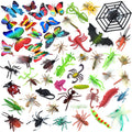 Coopay 51-Piece Plastic Insect Set – Realistic Fake Bugs for Education and Party Favors