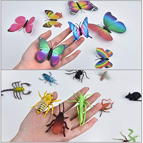 Coopay 51-Piece Plastic Insect Set – Realistic Fake Bugs for Education and Party Favors