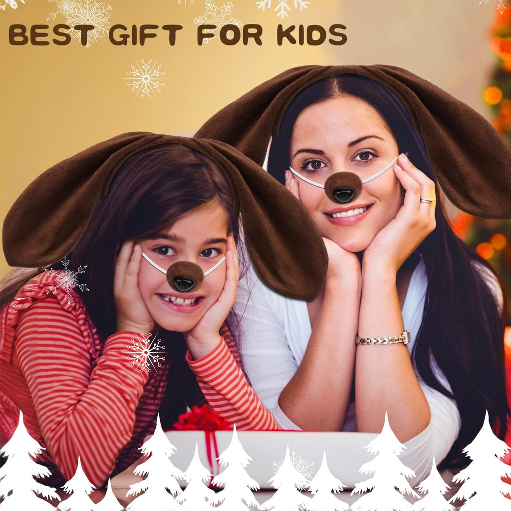 Coopay Puppy Dog Costume Set – 5-Piece Headband, Bow Tie, Tail, Fake Nose, and Paw Gloves