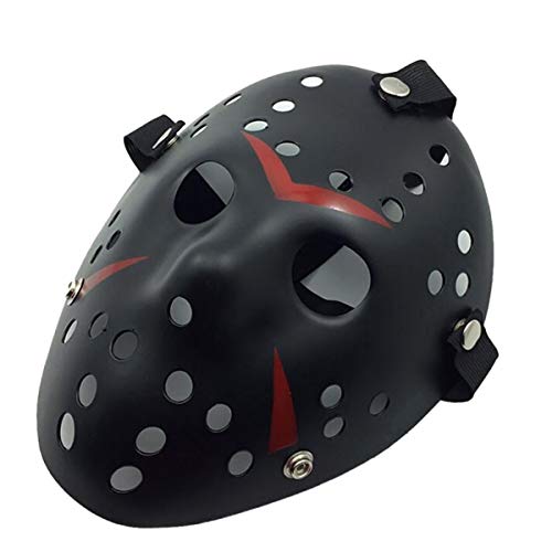 COSTOYFUN Horror Halloween Mask - Adjustable Elastic Band, PVC, Unisex Adult Cosplay Props