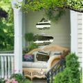 CosyCorner Helicoid-Silver Metal Wind Spinner – 8x12-Inch Outdoor Garden Decoration