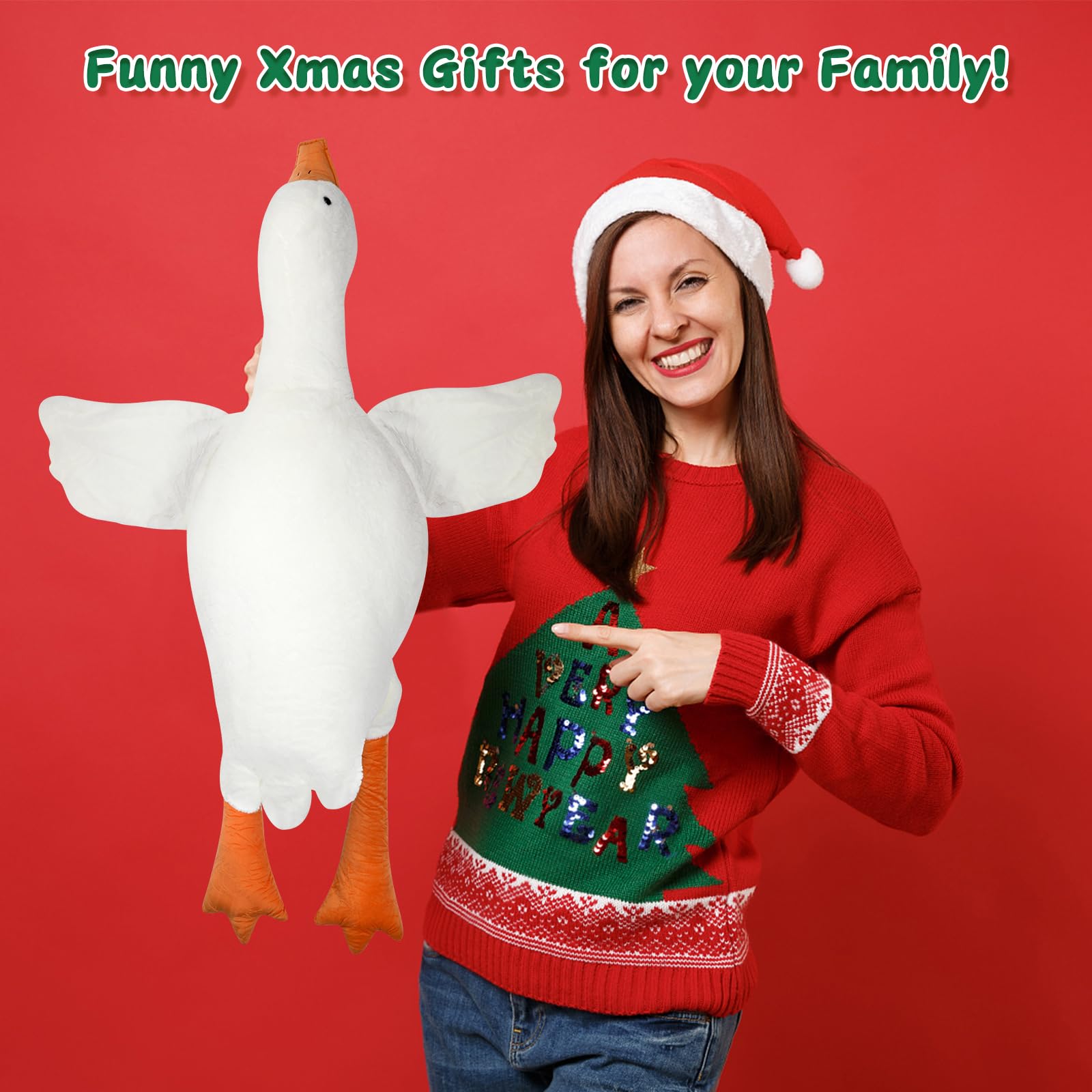 CottonStar 20 Inch Goose Stuffed Animal – Soft Cute Duck Plush Toy and Hugging Pillow for Kids