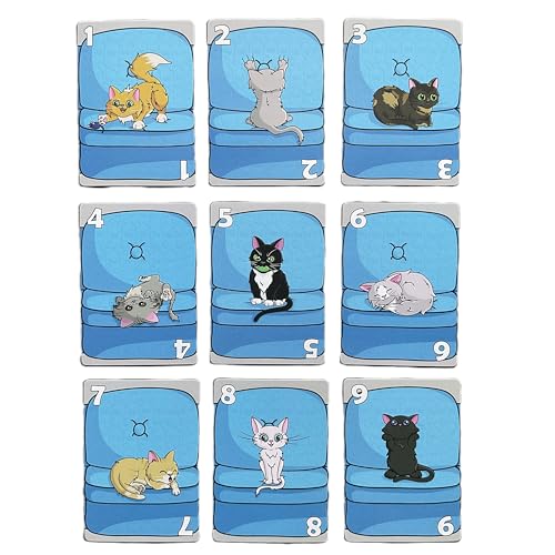 Couch Kittens Card Game – Quick 2-Player Number Game for Cat Lovers