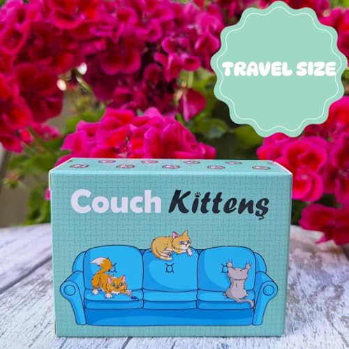 Couch Kittens Card Game – Quick 2-Player Number Game for Cat Lovers