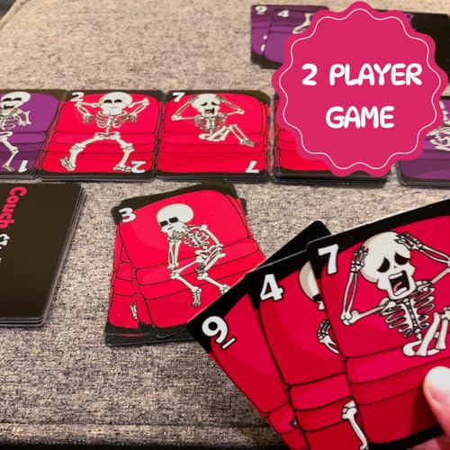 Couch Skeletons Card Game – Quick 2-Player Skeleton Couch-Filling Game by The Dusty Top Hat