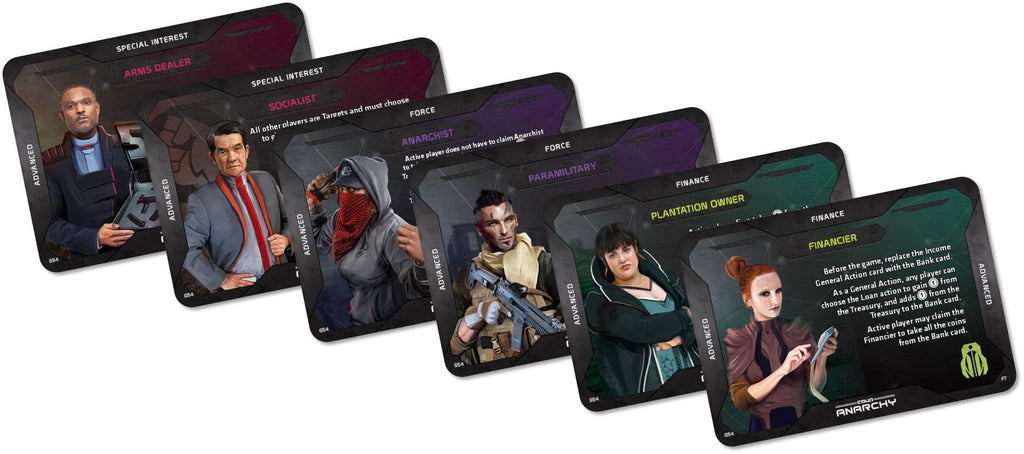 Coup: Rebellion G54 – Anarchy Expansion: 7 New Roles for Deeper Bluffing & Strategy